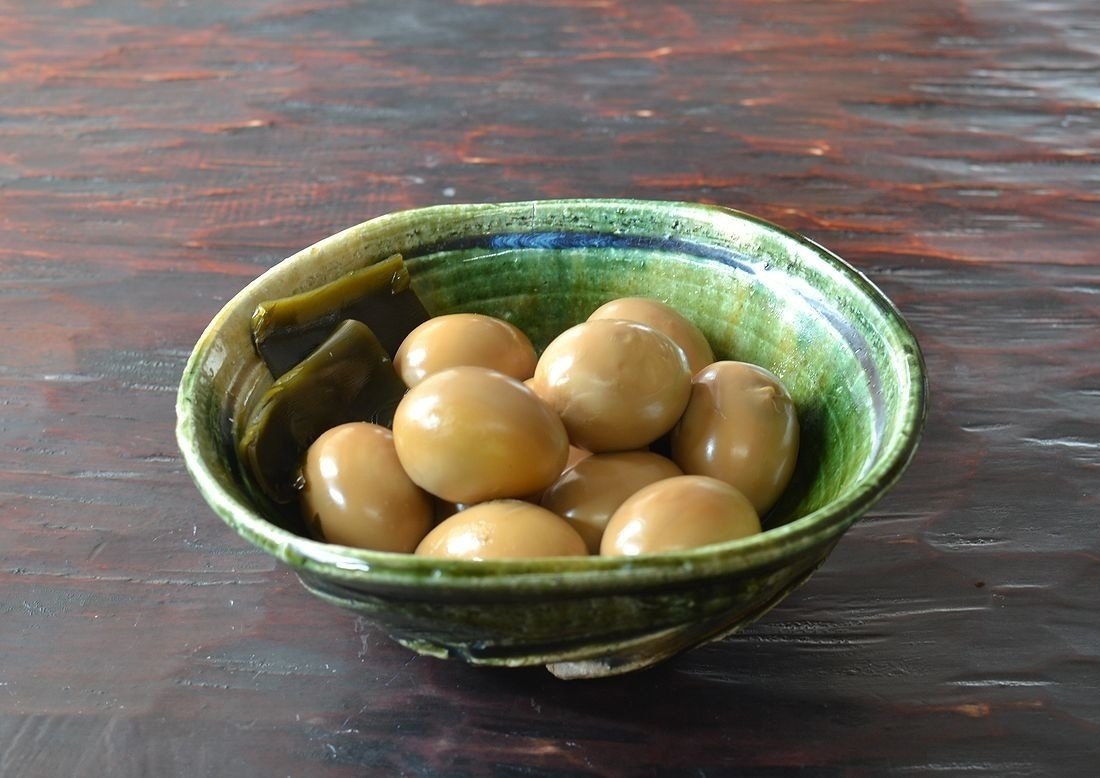 なます皿 向付 2セット 染付 色絵付 花文様 同柄 窯