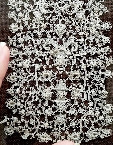 ご参照用追加画像☘アンティーク ポワンドローズヴェニスレース