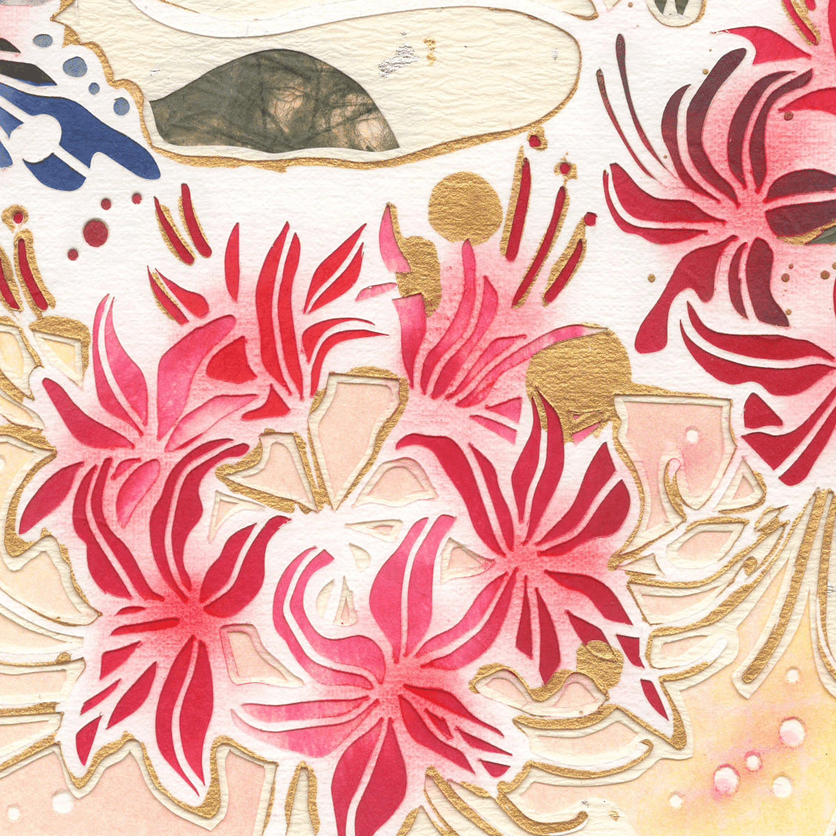 新作・「陽だまりの曼珠沙華」仮 | 華色切絵 【公式サイト】