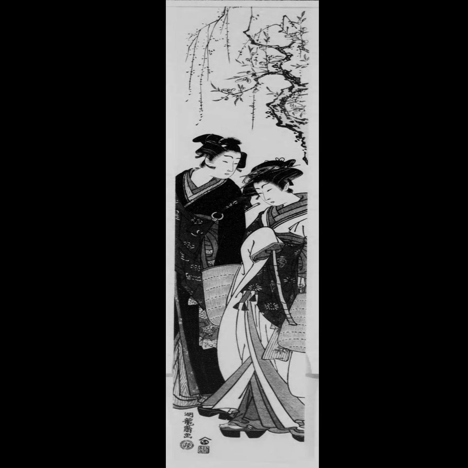 春信、湖龍斎、清長、歌麿の描く『伊達虚無僧姿の男女』｜コムジョの 