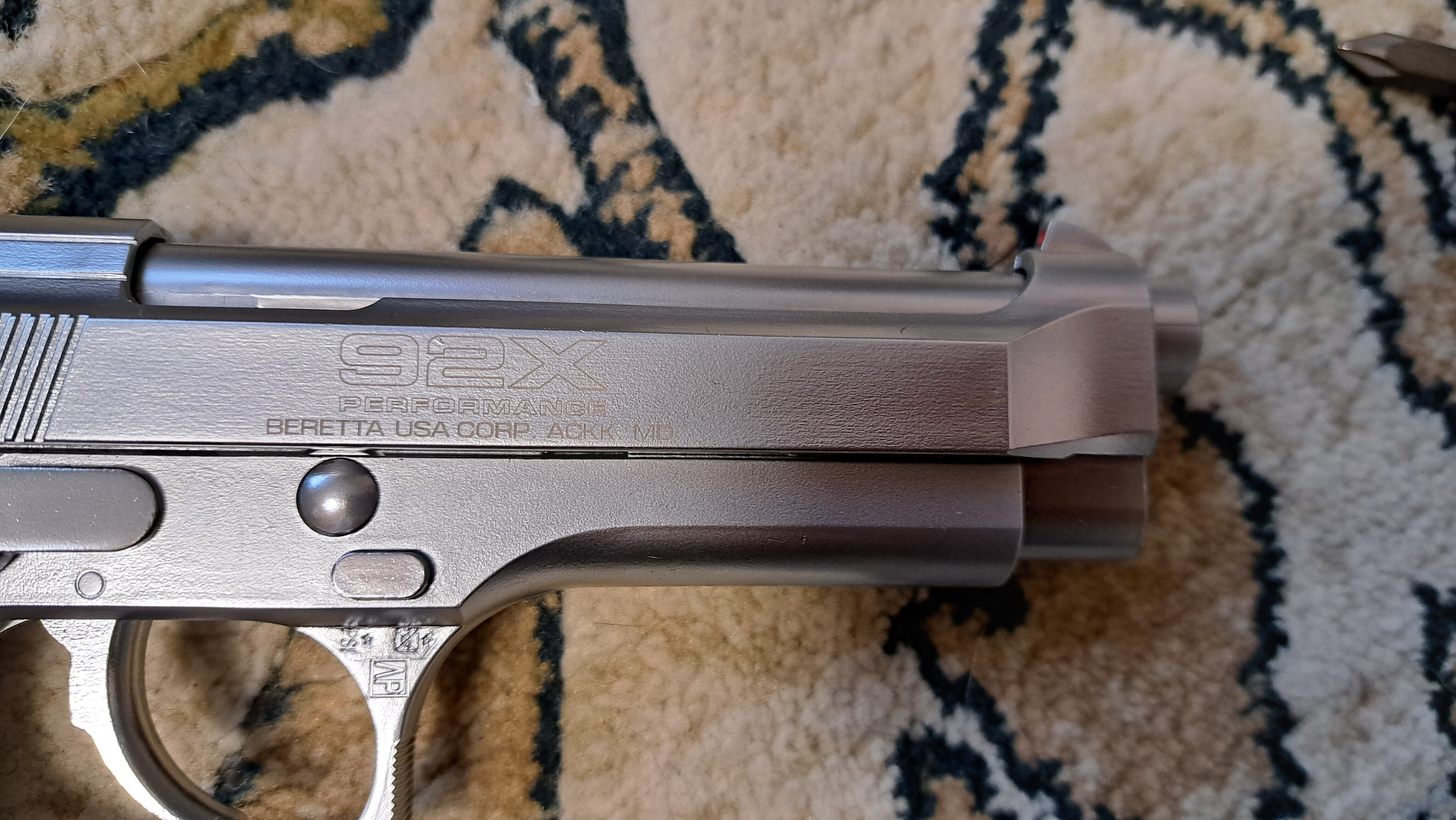 LS ベレッタ M92X ガスブロ ガスガンレーザー刻印 ABS樹脂 7999