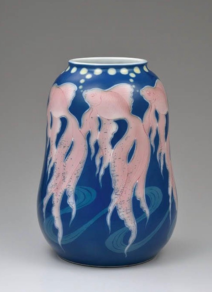 陶器の花瓶 2人の女性と帆船の絵（日本の貿易史 - Wikipedia）