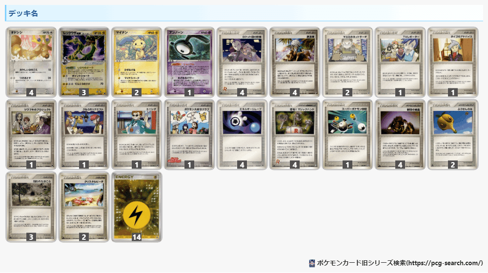 デッキレシピ紹介～オドシシ～｜ランニングハイ