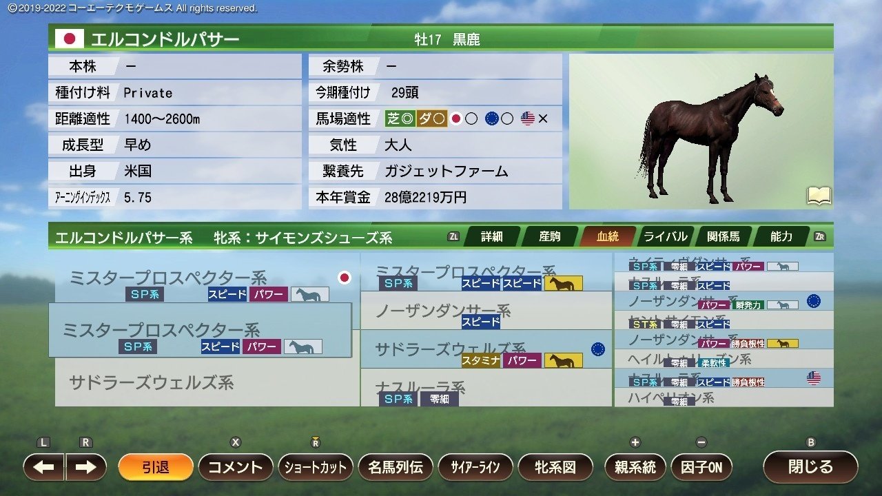 Winning Post 9 2022 締め配合について｜アリゼオ