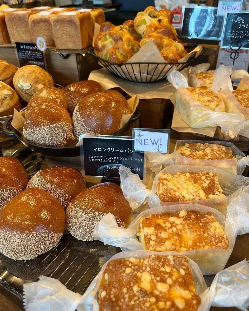 倉敷グルメ「Bakery 麦つむぎ」 外観　店内　お店　内装　パン　商品