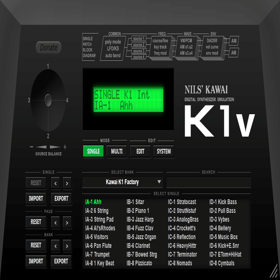 KAWAI K1 デジタル　シンセサイザー　カワイ 帰ってきた！昭和シンセオタクが選ぶ無料ビンテージシンセ・エミュ