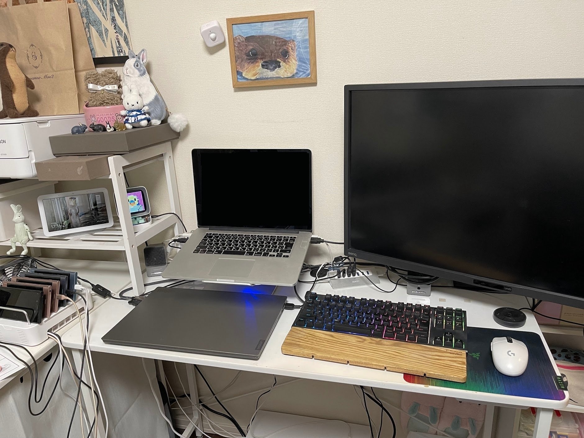 ノートPC2台の置き方を変えてみた｜川獺るとら