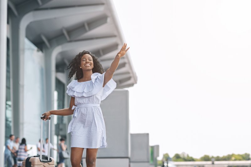 荷物を持ってかれた女・・・