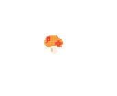 ちいさくしたキノコのドット絵