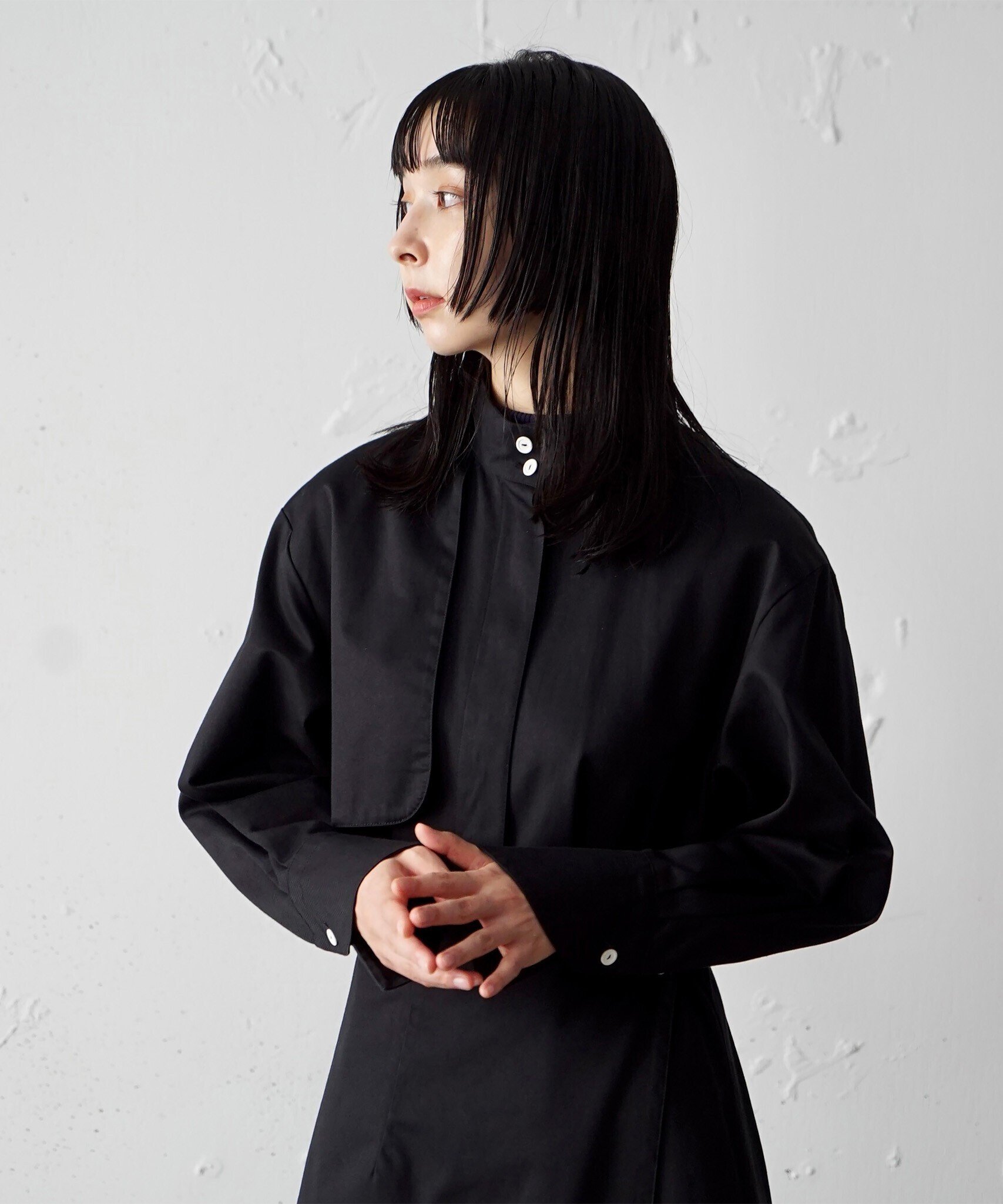 foufou high neck primitive flap blouse - Tシャツ/カットソー(半袖