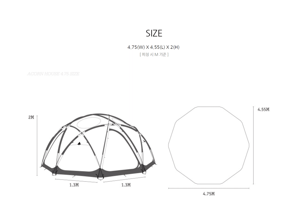 待望の！】グランドカバー アコンハウスドーム 4.75｜エモンセレクト