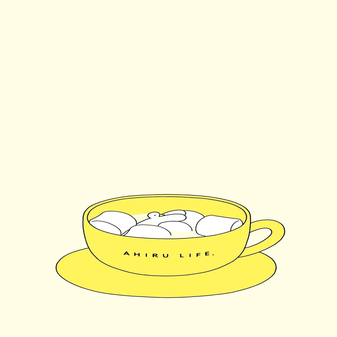 配布 スマホ用壁紙 マシュマロドリンク Ahiru Life アヒルライフ Note