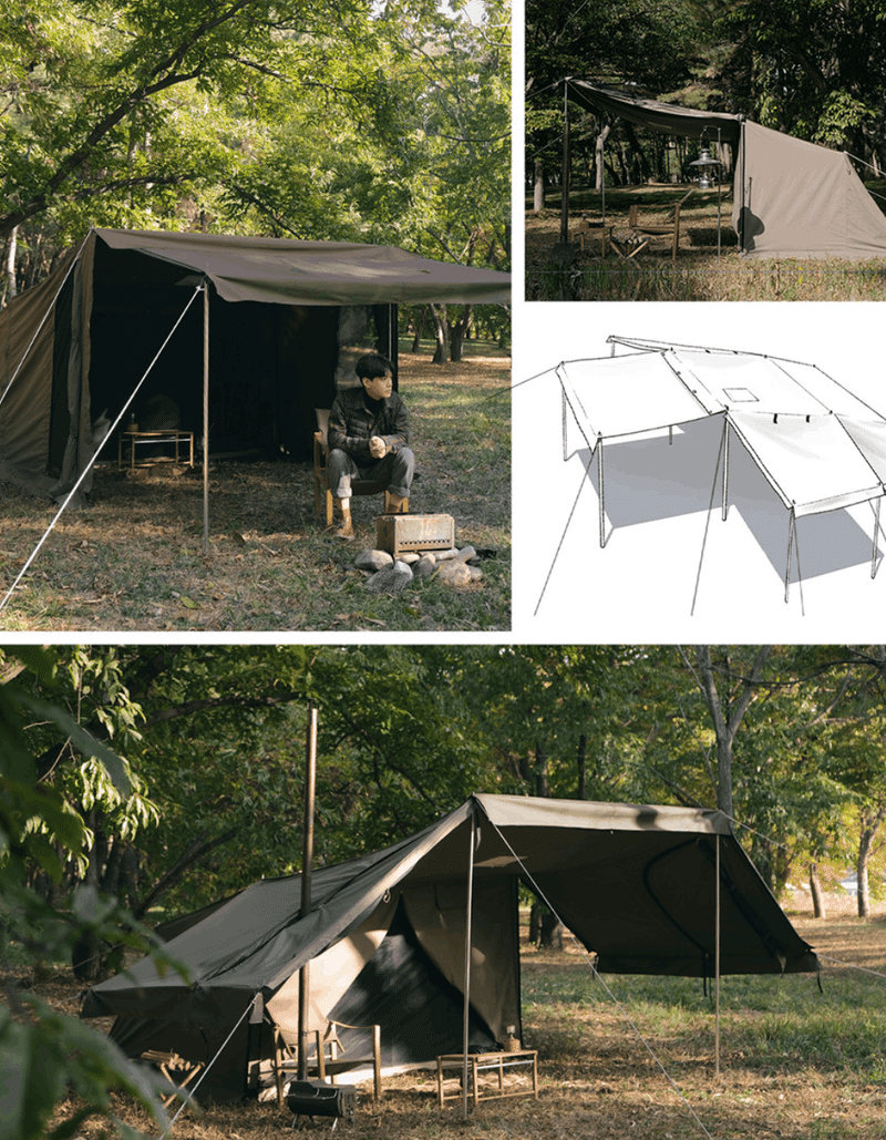 幕だけの販売】ROOTBASE ベーカーテント ルートベース 韓国 16ft