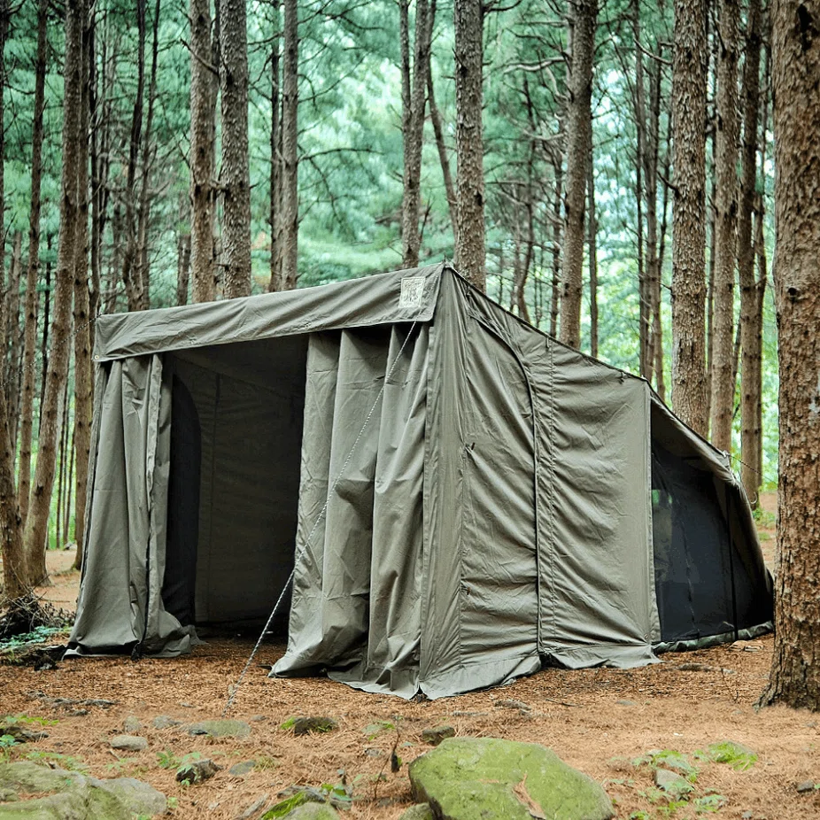 16ft rootbase ルートベース ベイカーテント 軍幕テント1st幕のみ 話題の激シブテント【16ft】rootbase tent｜エモンセレクト