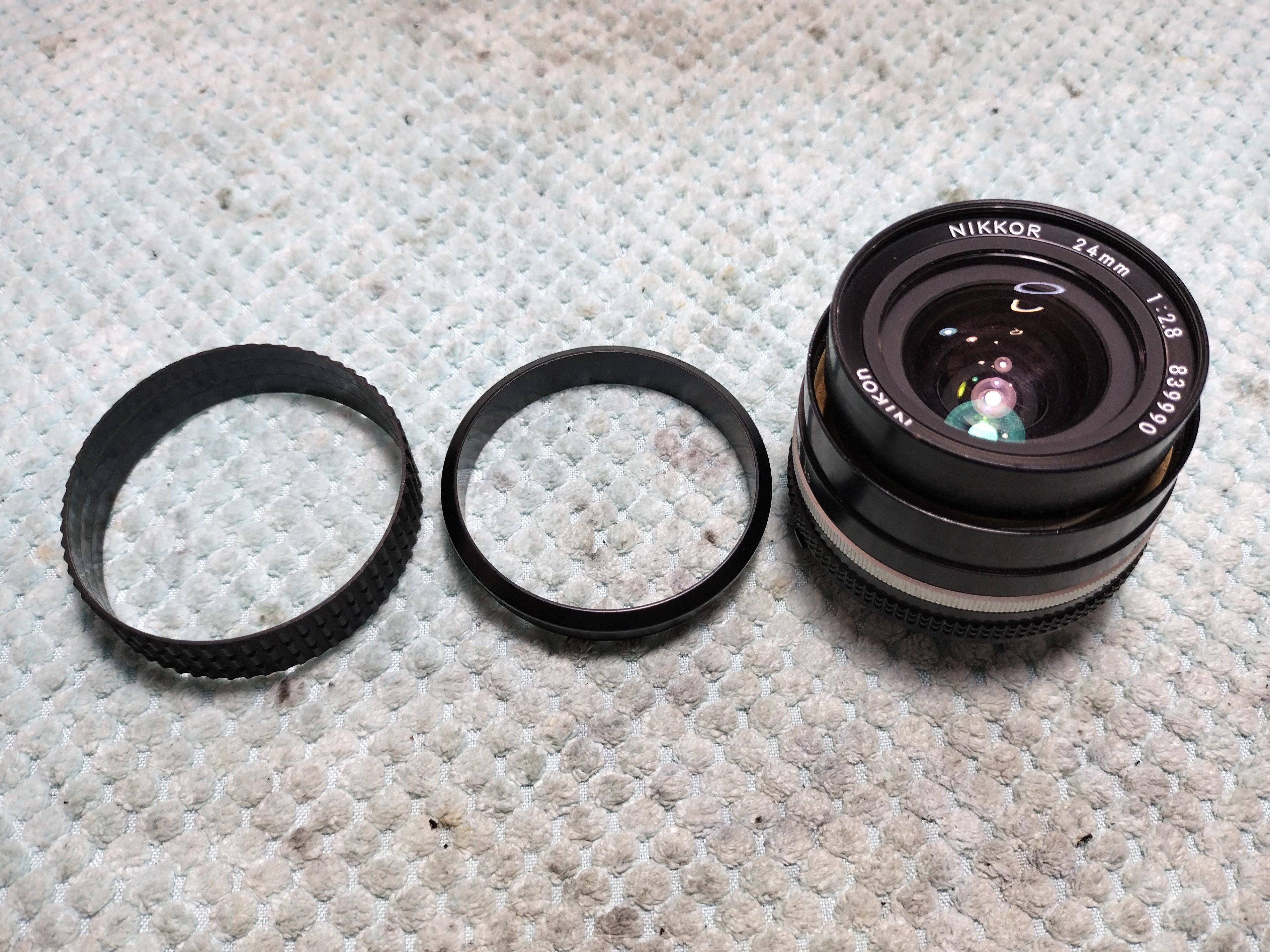 Nikon Ai-s 24mm F/2.8の分解と無限遠調整|フィルムカメラ修理 Nikon Ai-s 24mm F/2.8の分解と無限遠調整|フィルムカメラ修理