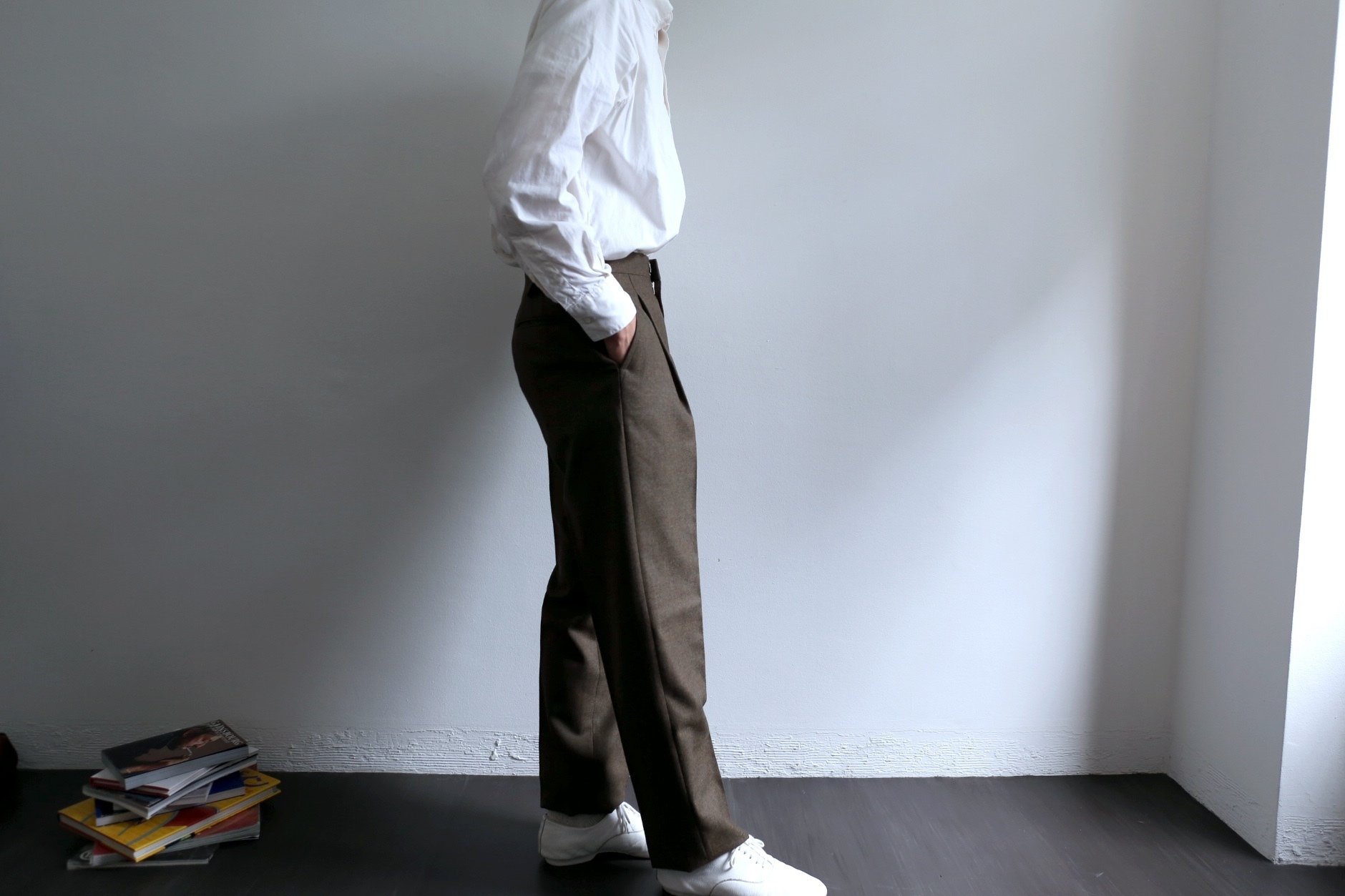 Fendart フェンダール 1tuck Trousers サイドアジャスター Fendart フェンダール 1tuck Trousers サイドアジャスター