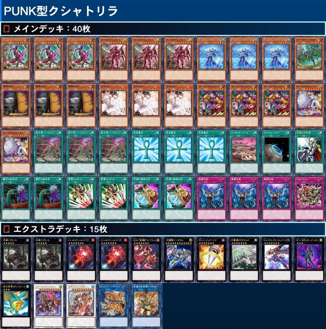 クシャトリラ構築デッキ！スリーブ付き 遊戯王 クシャトリラ 構築済みデッキ EX有り スリーブ付き 新弾