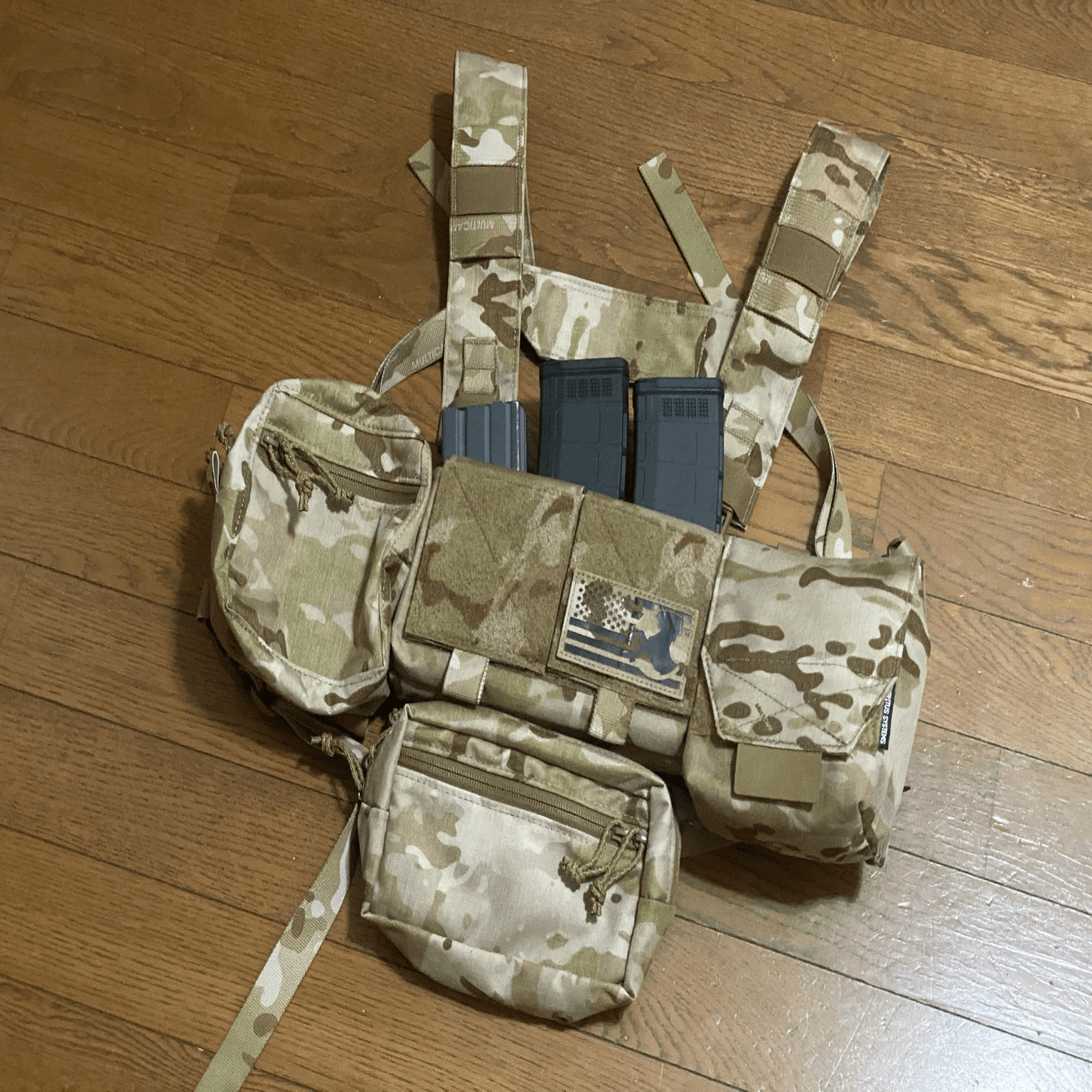 Twin falcon spiritus チェストリグ　mk4 RG Spiritus Systems ExpanderWingMk2 MK4チェストリグに着けてみた