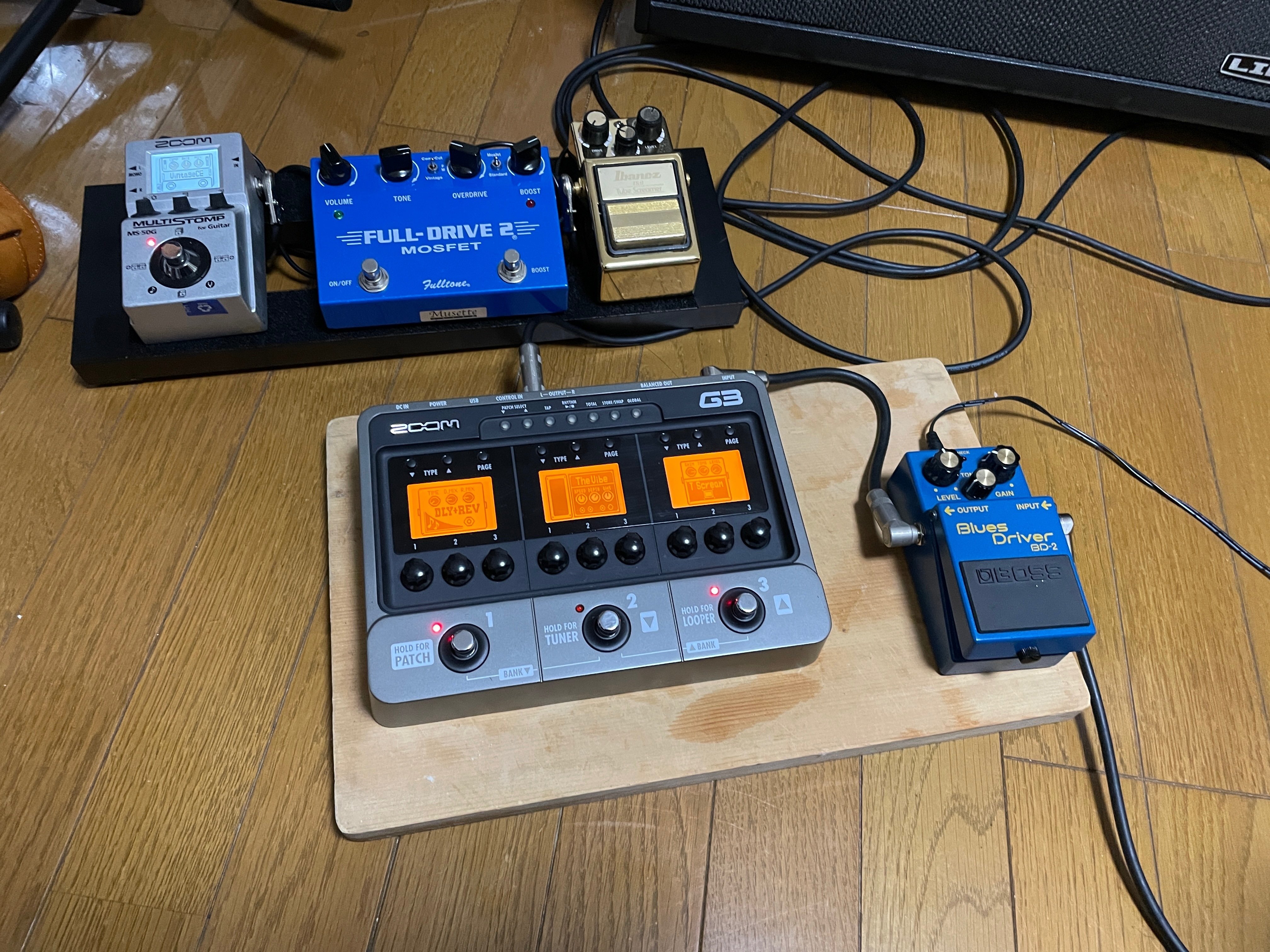 MULTISTOMP MS-50G+ & BD-2エフェクターボード MULTISTOMP MS-50G+ & BD-2エフェクターボード ZOOM MS-50G+