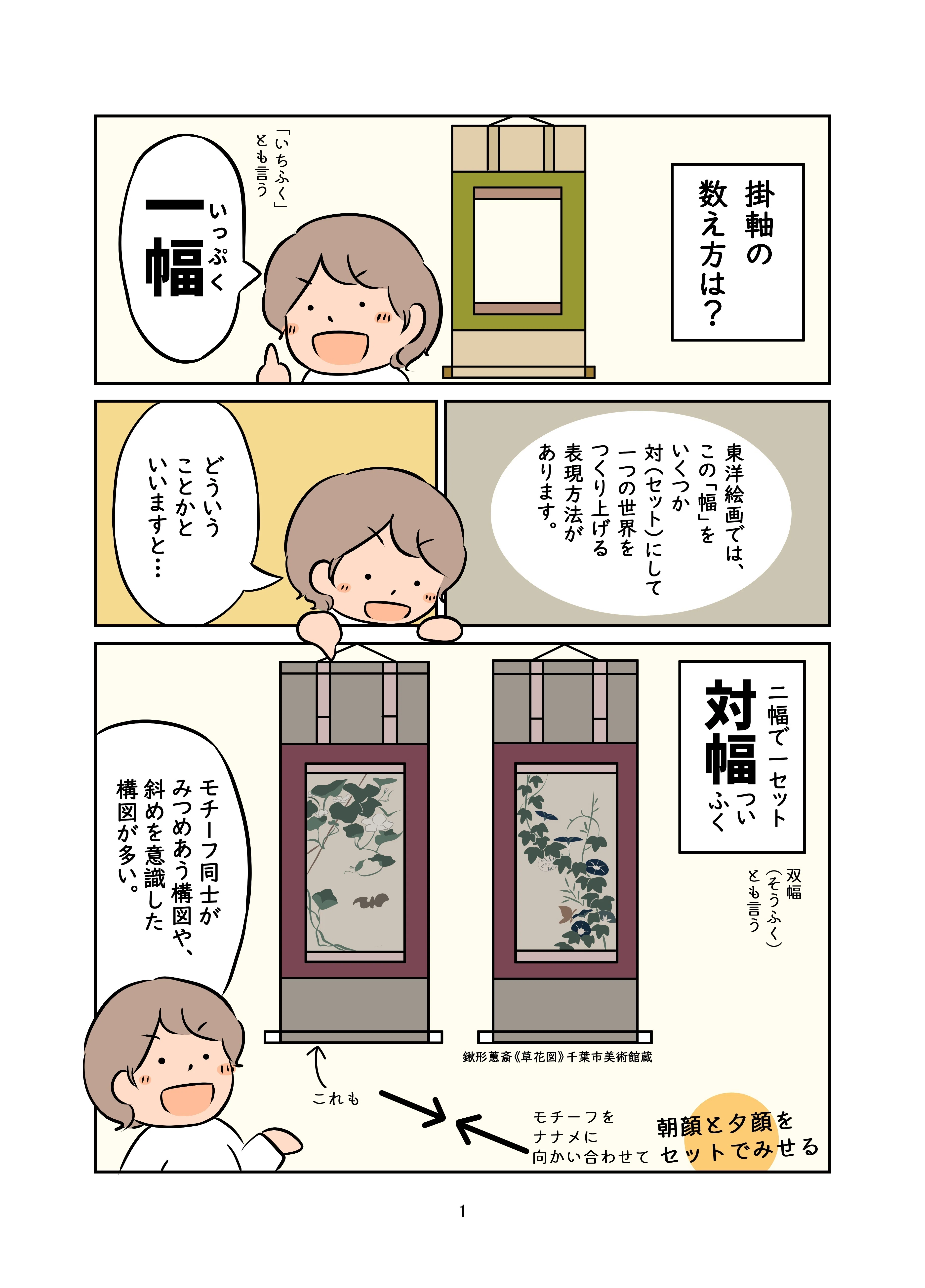 国土無双 掛軸 数え役満麻雀掛け軸 一点物　2点　美術品　美術館 美術史解説マンガ：掛軸の数え方｜かとうゆずか