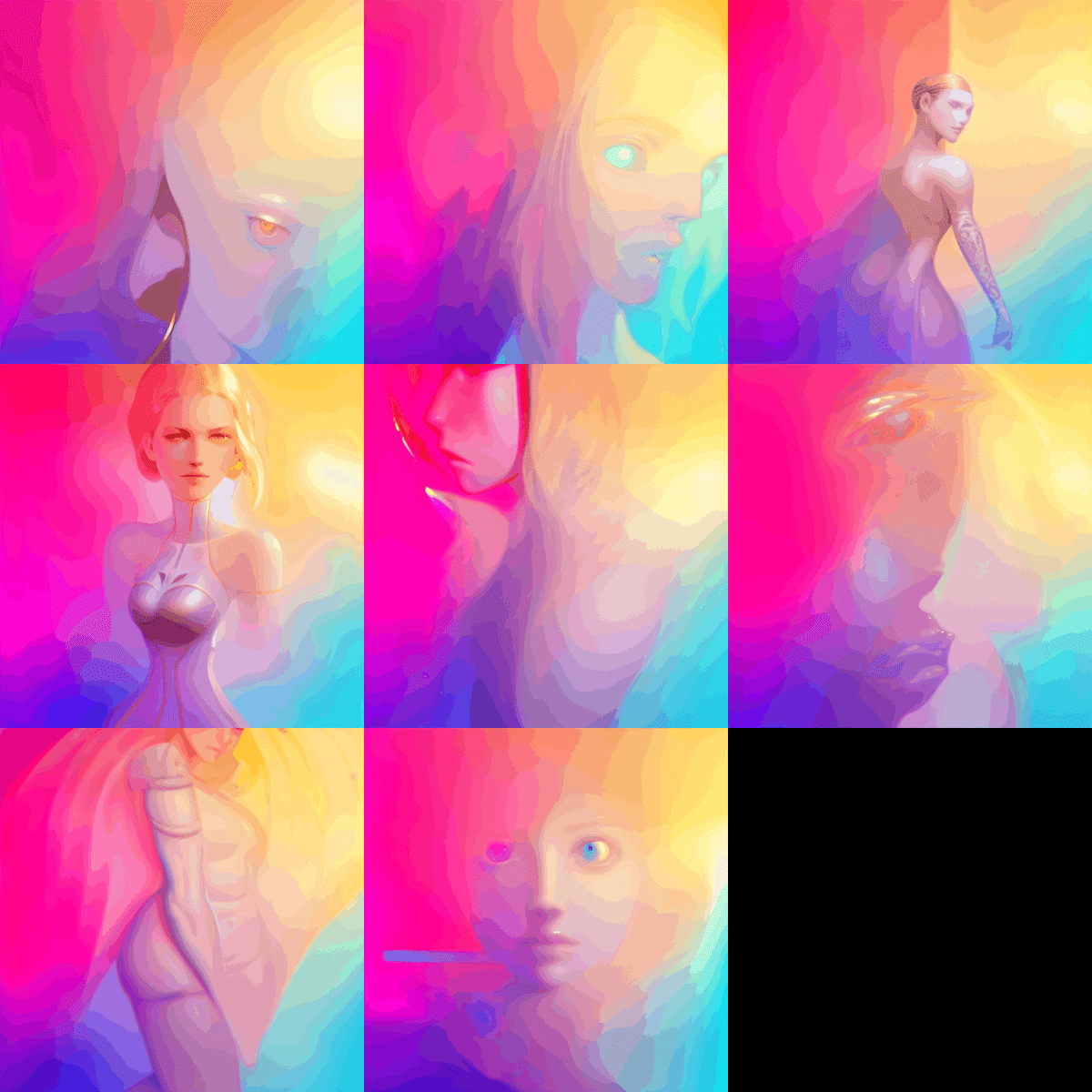StableDiffusionでグラデーションがかかった画像を生成する