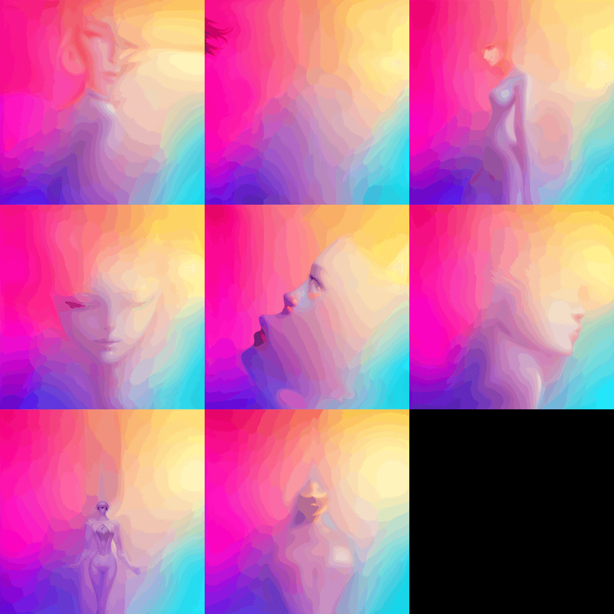 StableDiffusionでグラデーションがかかった画像を生成する