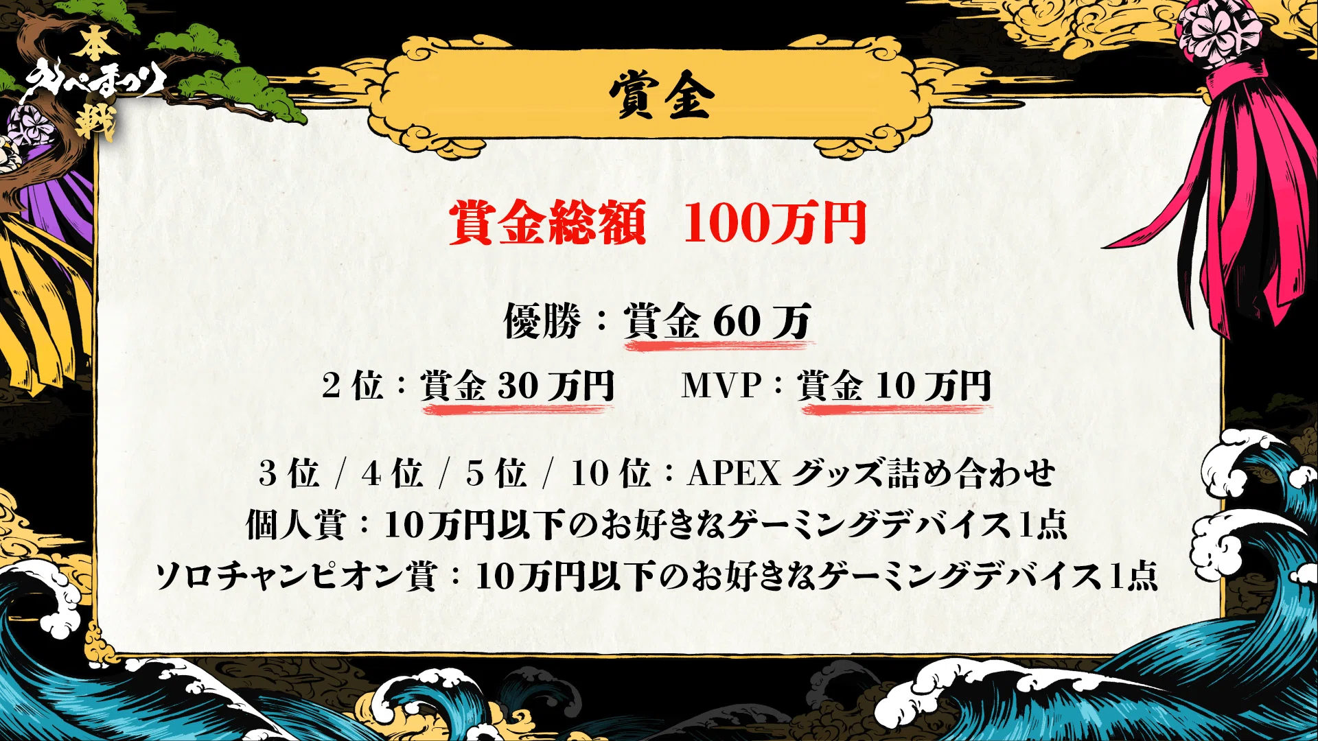 10/15(土)開祭「第四回えぺまつり本戦」 概要-Apex Legends｜えぺ