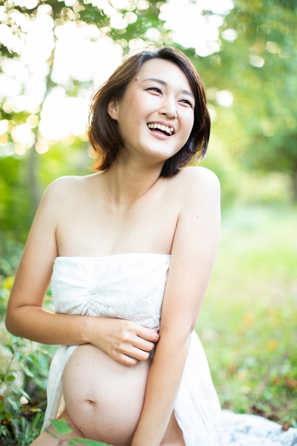 綺麗な妊婦ヌード 