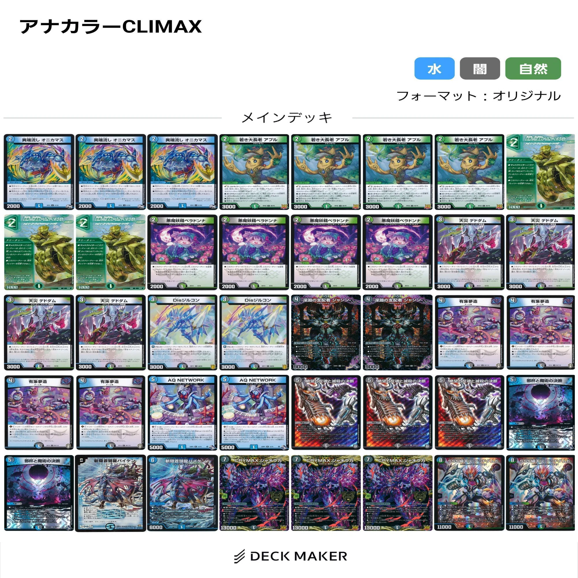 アナカラーハンデス アナカラージャオウガ アナカラージャオウガデッキ