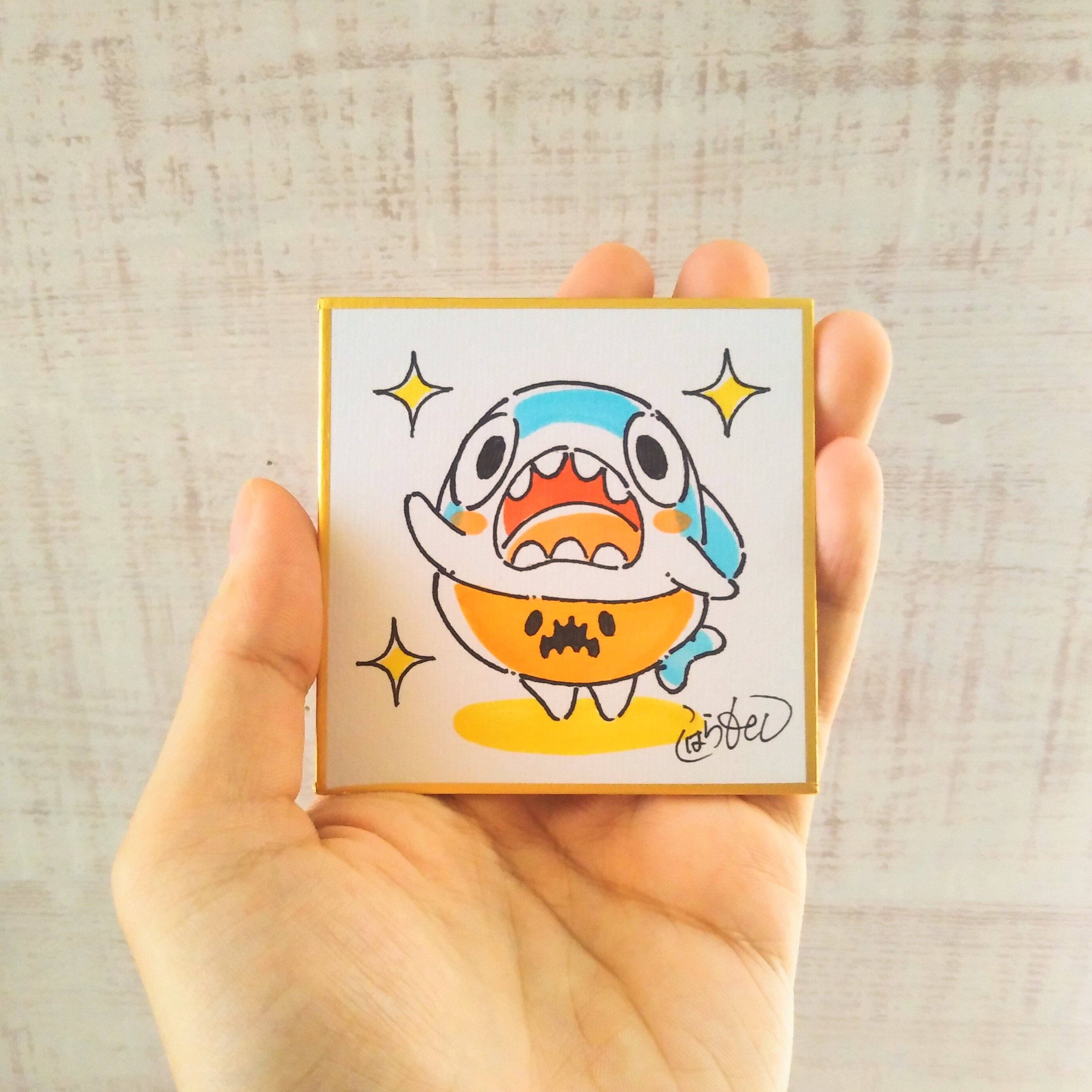 ミニ色紙原画｜コハラモトシ