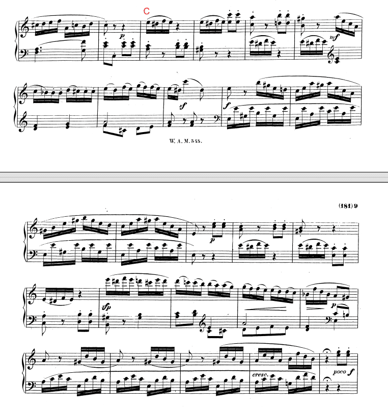 ピアノソナタハ長調K545 楽曲分析｜Ryo Sasaki