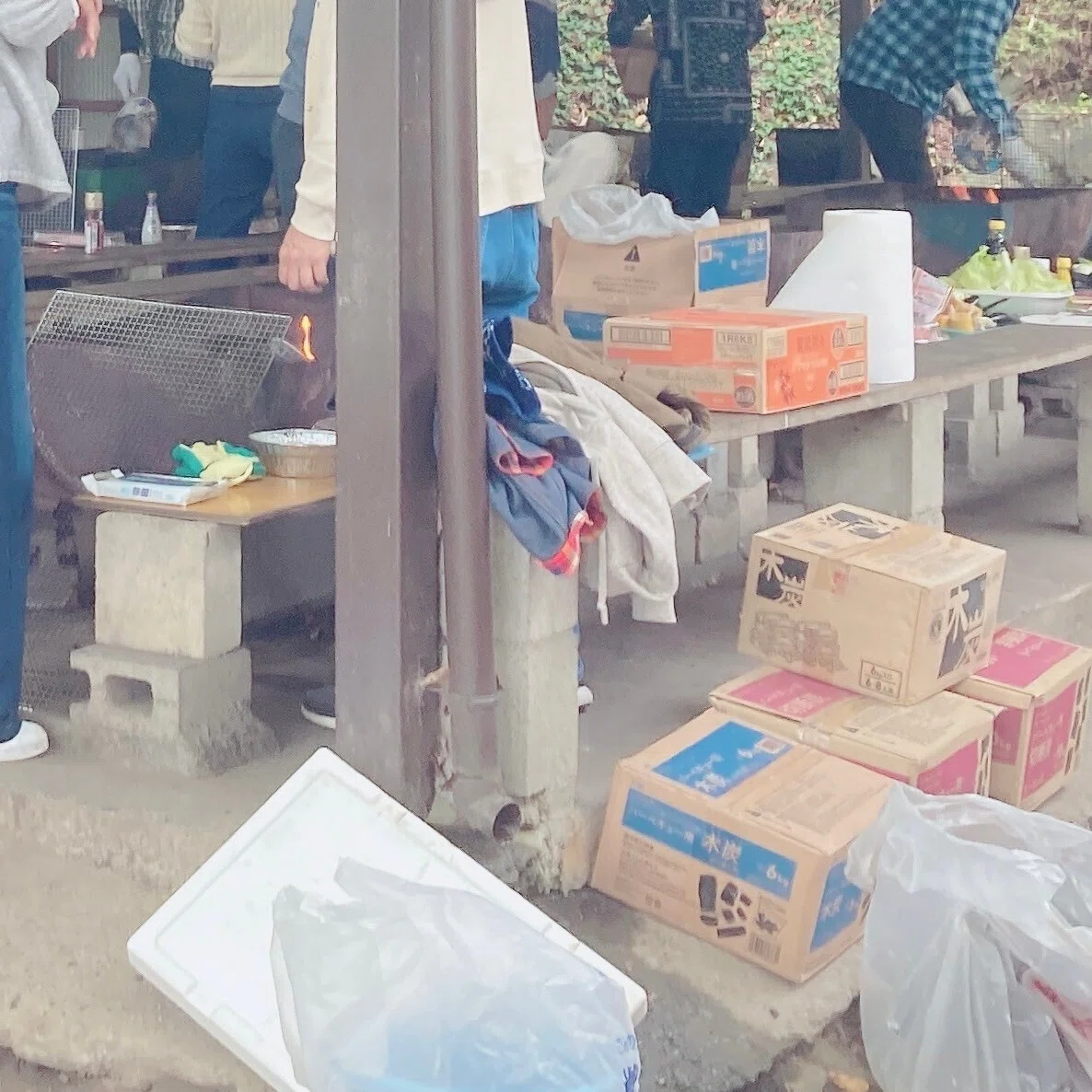 協力しながら準備