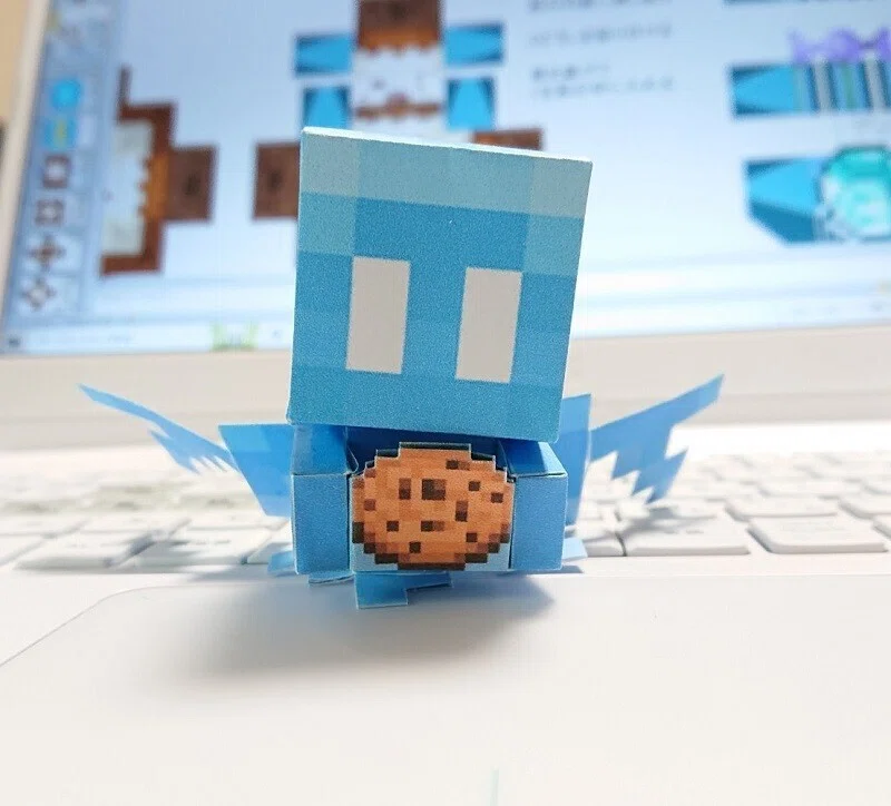 マイクラの投票優勝モブ「アレイ」展開図を作ってみた|ぬるまYU