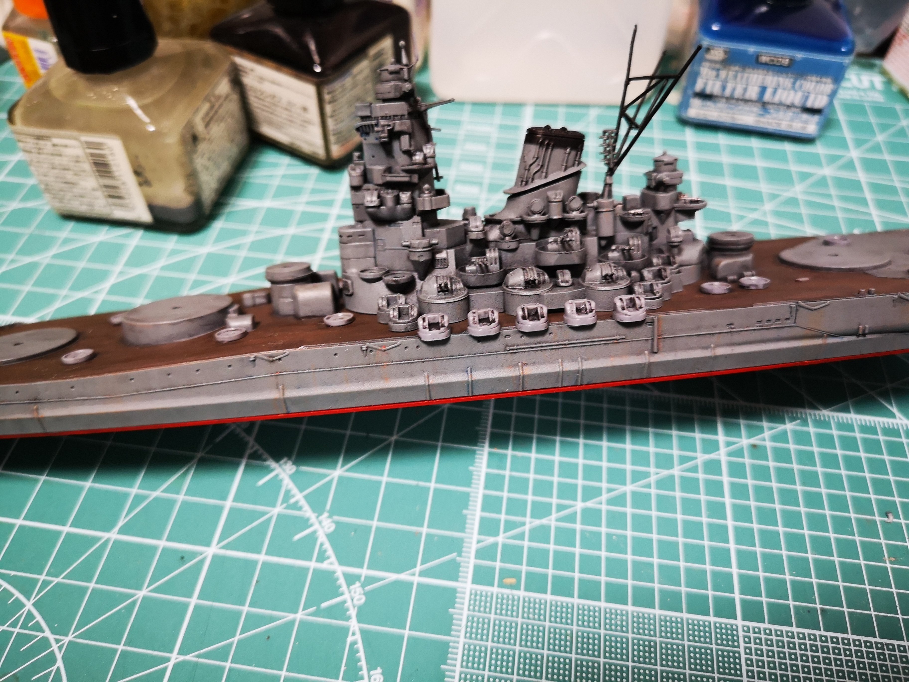 プラモデル制作記】タミヤ 1/700 戦艦「大和」 その5（主砲と機銃を