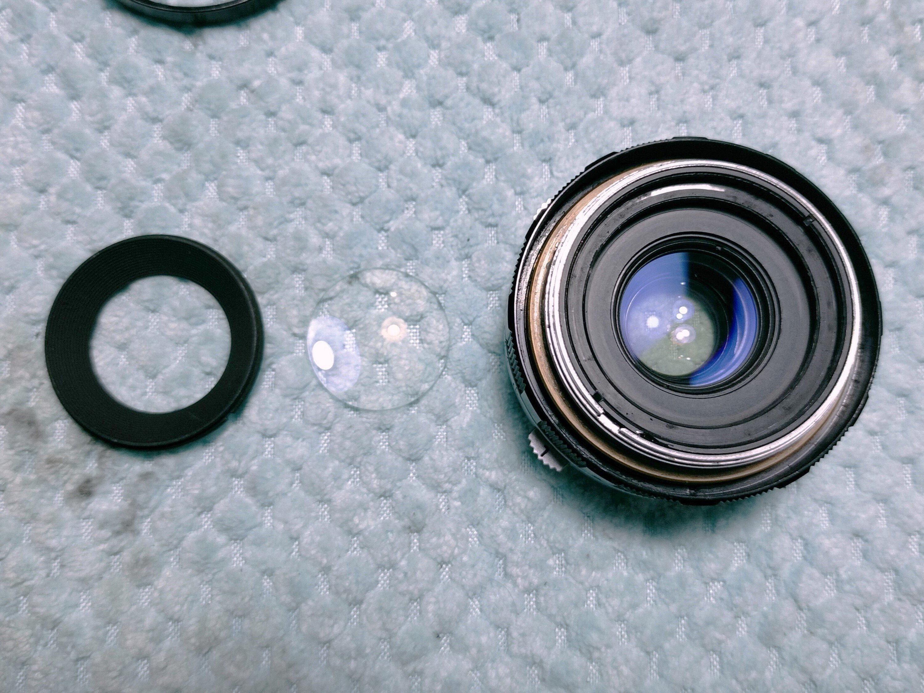 Olympus F.Zuiko 38mm F/1.8 ペンF用レンズの分解｜フィルム