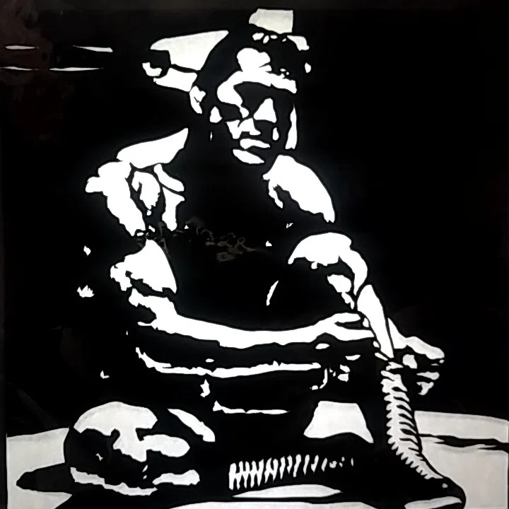 アントニオ猪木 シルエット 切り絵 アントニオ猪木 PAN