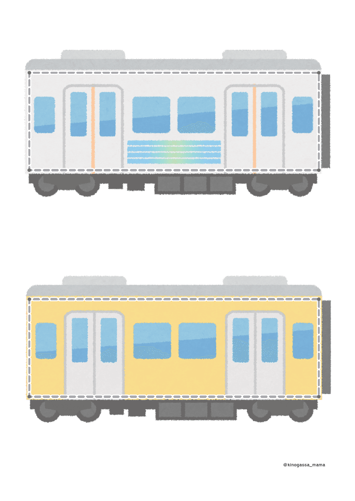 運筆練習 西武線 四角 キノガッサ Note 運筆練習 西武線 四角 キノガッサ Note