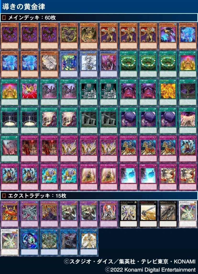 遊戯王デッキ紹介「導きの黄金律」｜ド近眼宮殿