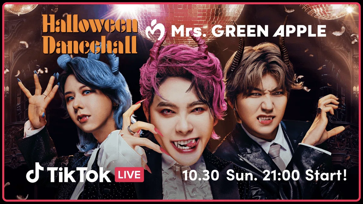 TikTok LIVE and Mrs. GREEN APPLE collaboration graphics arrive for