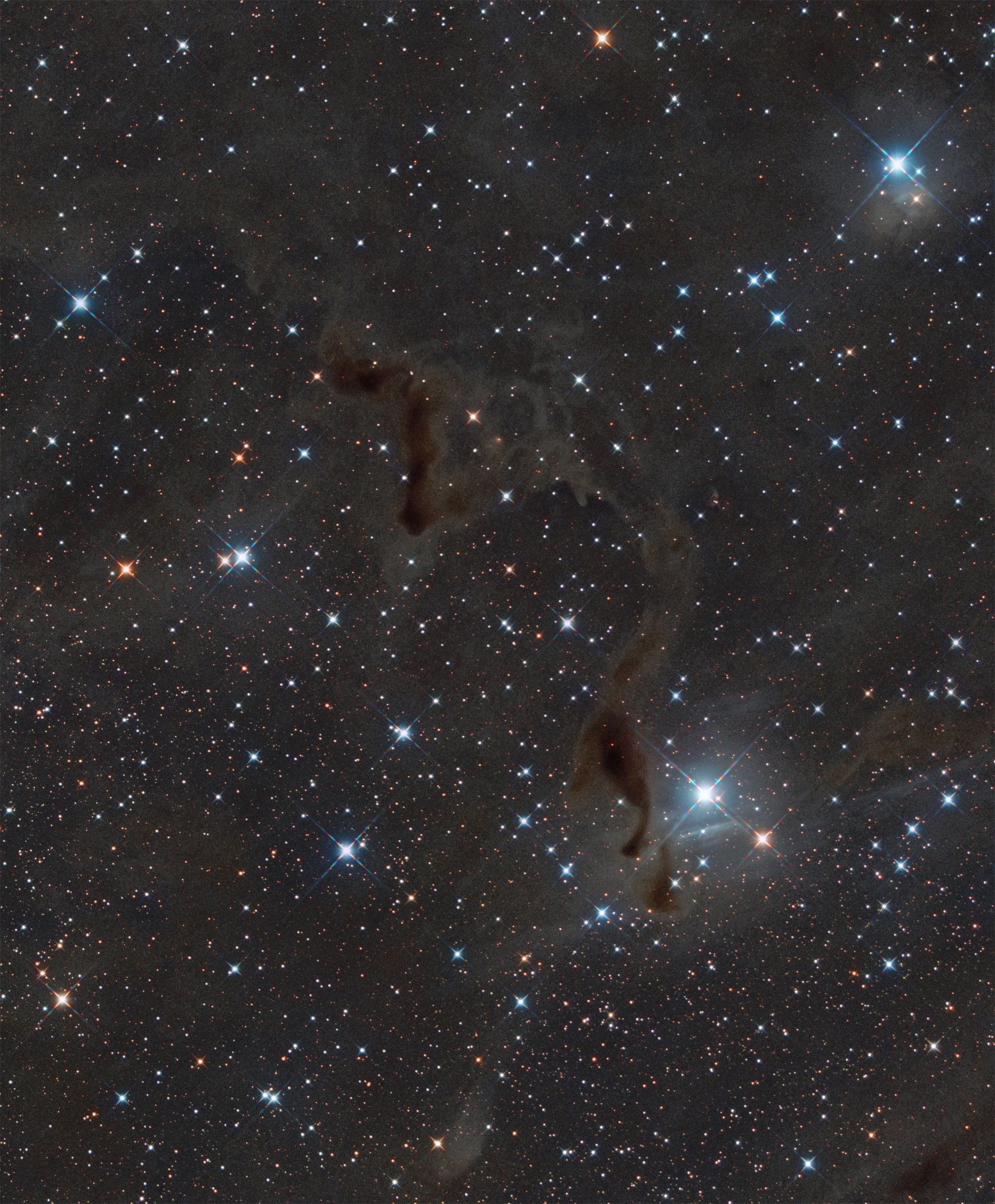 ハロウィーンなので、ちょっとホラーな暗黒星雲 Helping Hand Nebula