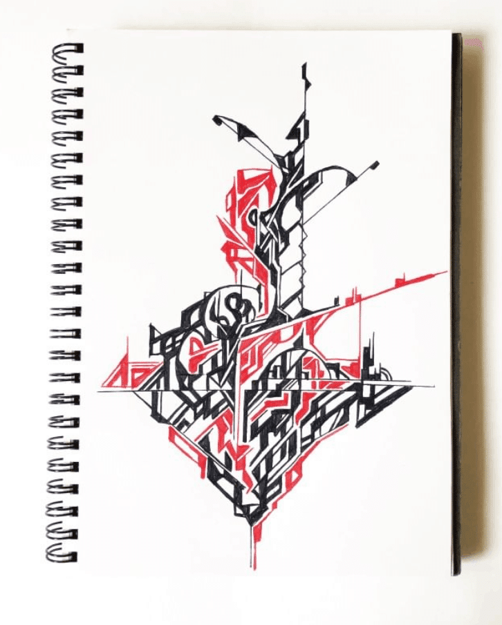 抽象的な線画アート作品 線」は無限の可能性を秘めている｜Ibuki/ドローイングアーティスト