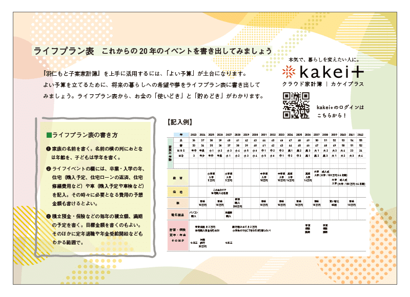 値上げラッシュは家計簿で乗り切ろう！ ライフプラン表と予算表を