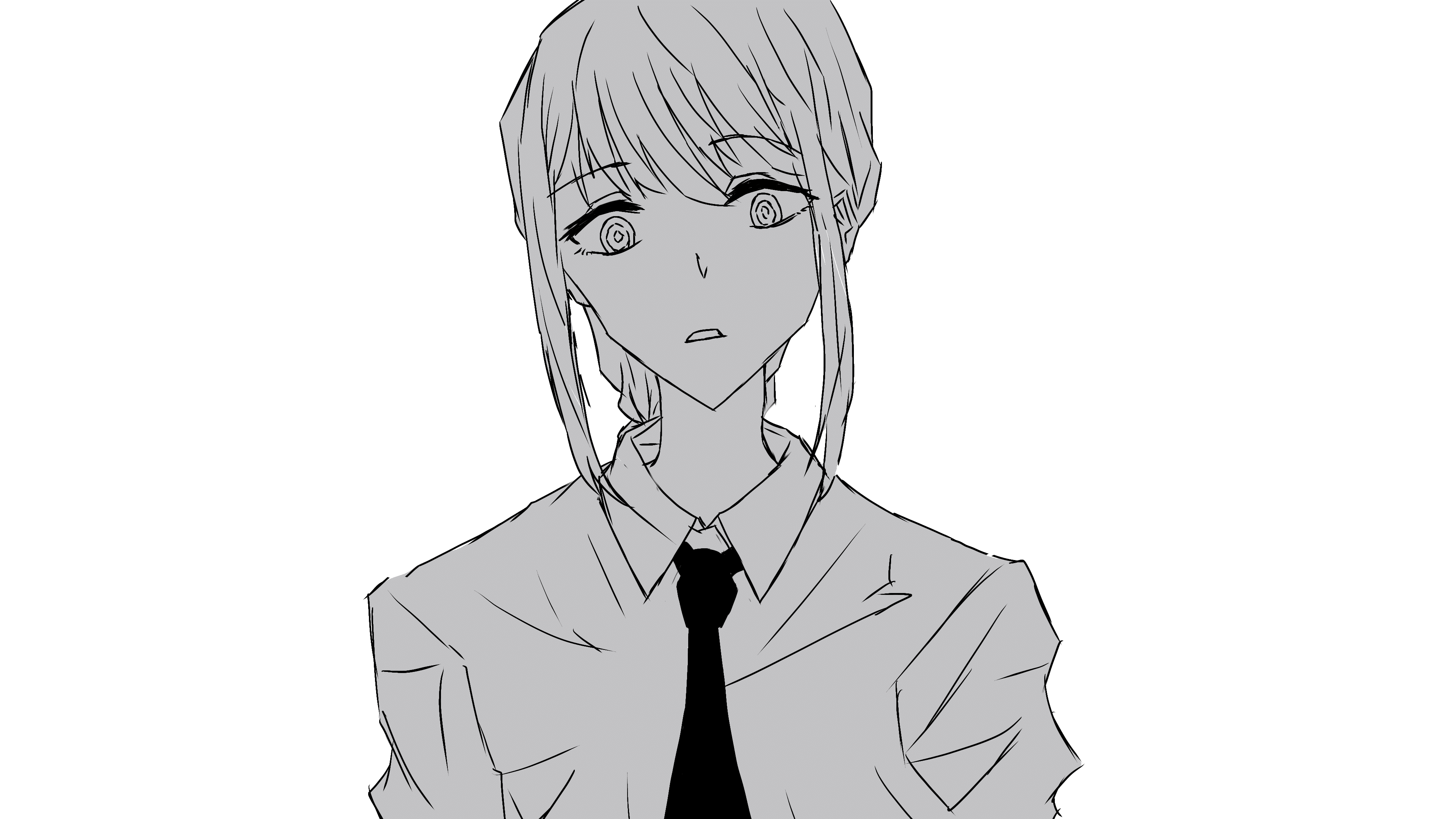 制作途中 マキマさん 手描き動画絵 青葉aoba Note