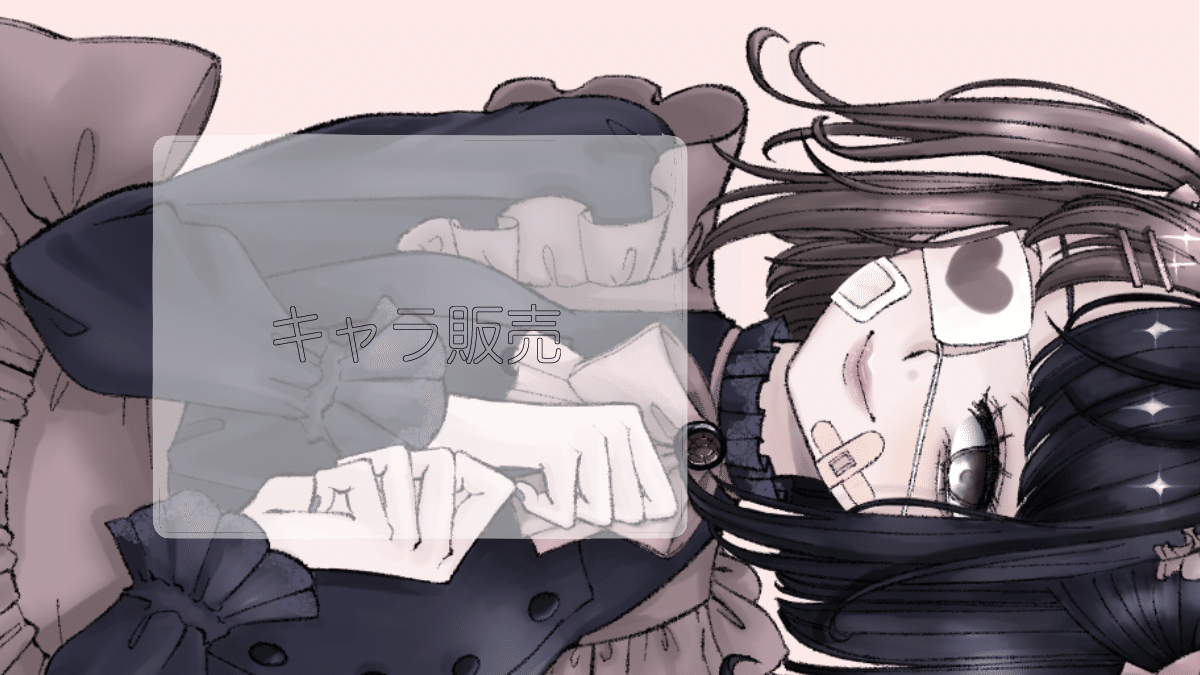 w*m様 手描きイラスト　オリジナルキャラ女の子　アナログ　色紙　２人 ミニ色紙 直筆イラスト アナログ 手書き オリジナル 病みかわ 地雷系