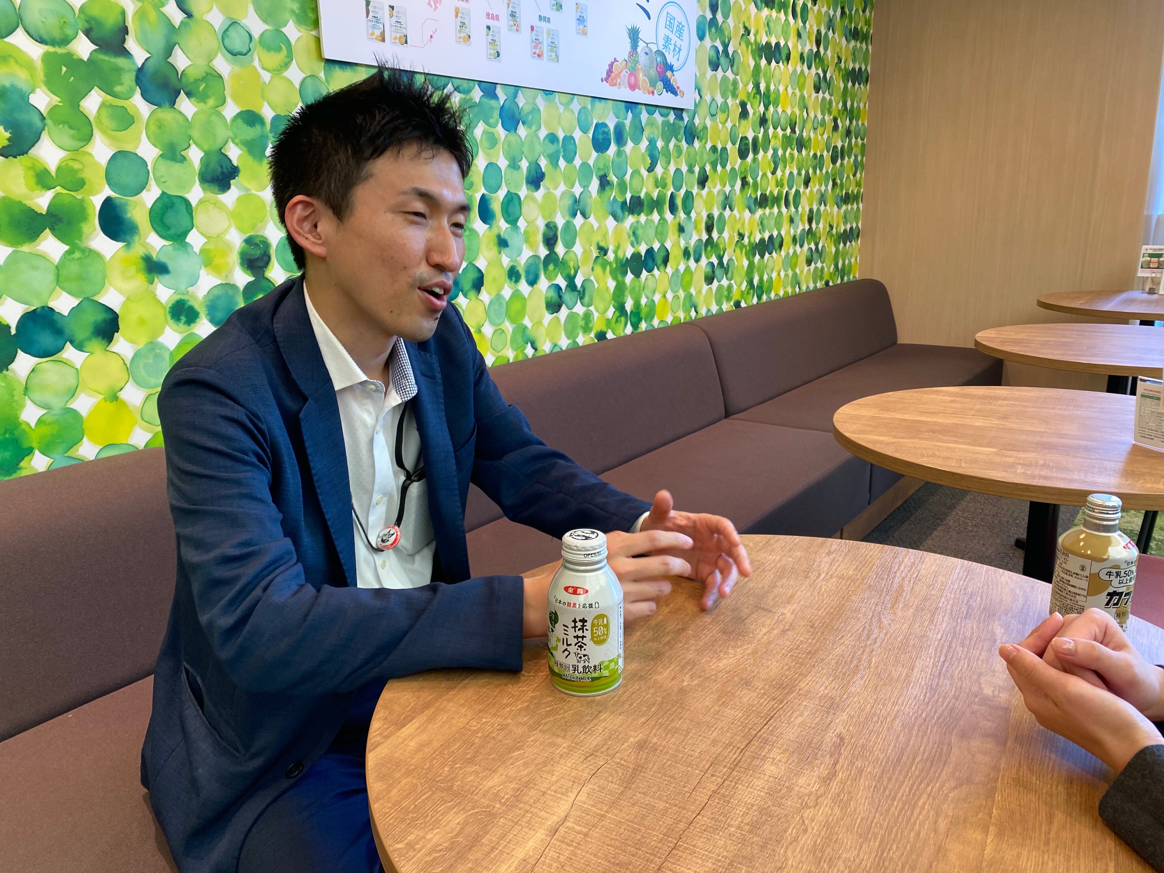 日本の酪農を応援したくて、牛乳を50％以上使用した抹茶ミルクを開発