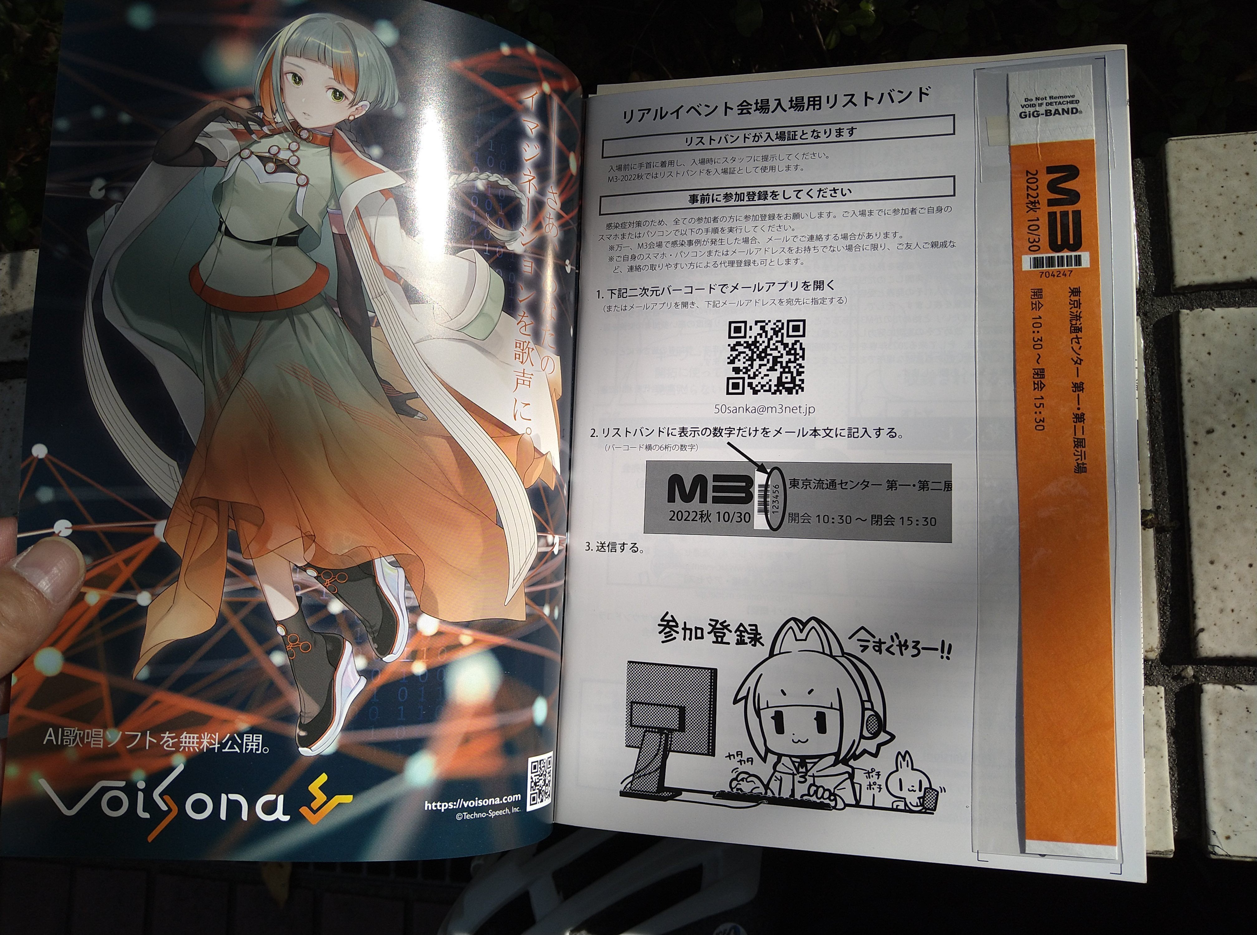 M3-2022秋に行って珠洲ノらめるさんとve'lさんに会ってきました