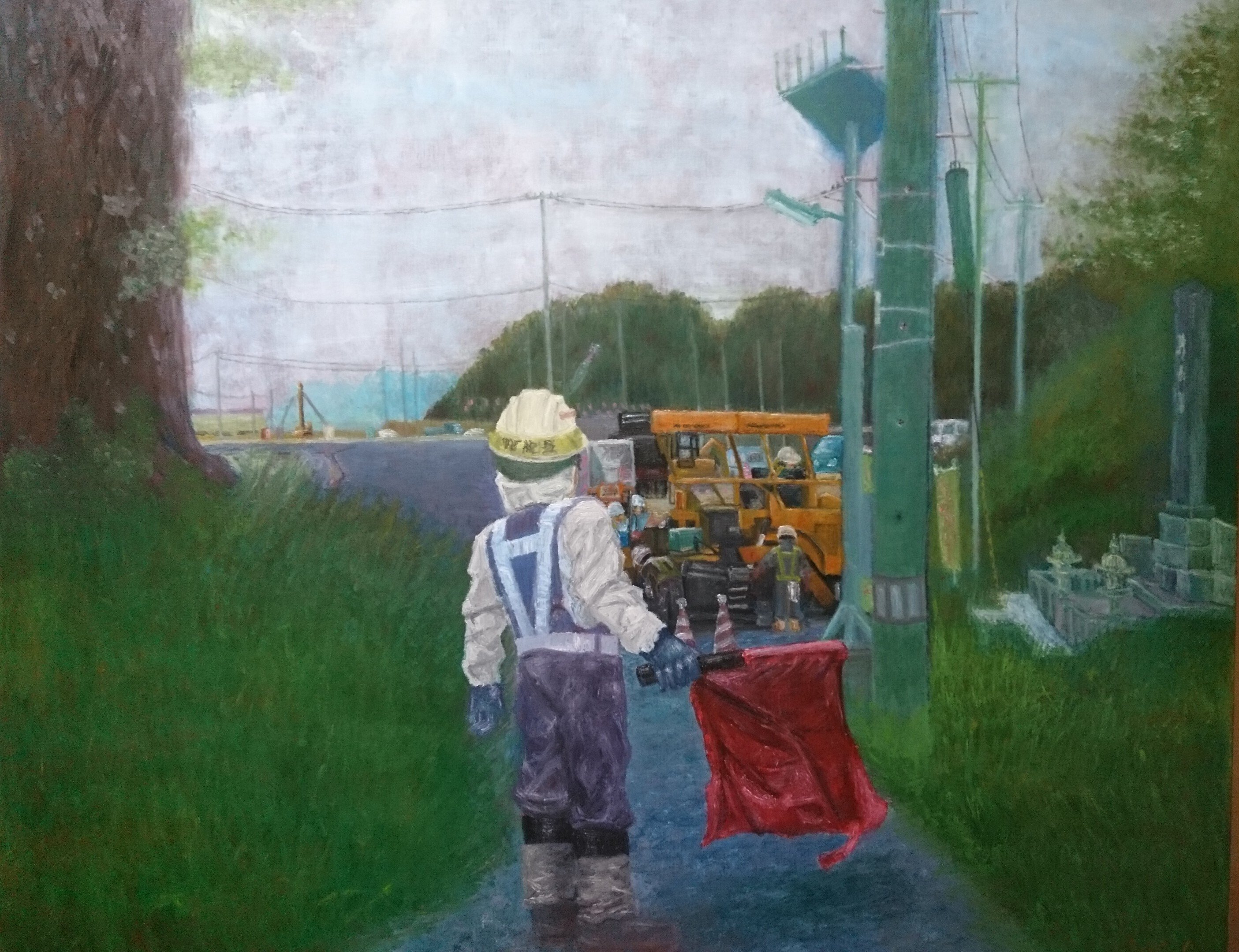 F100号 色鉛筆画