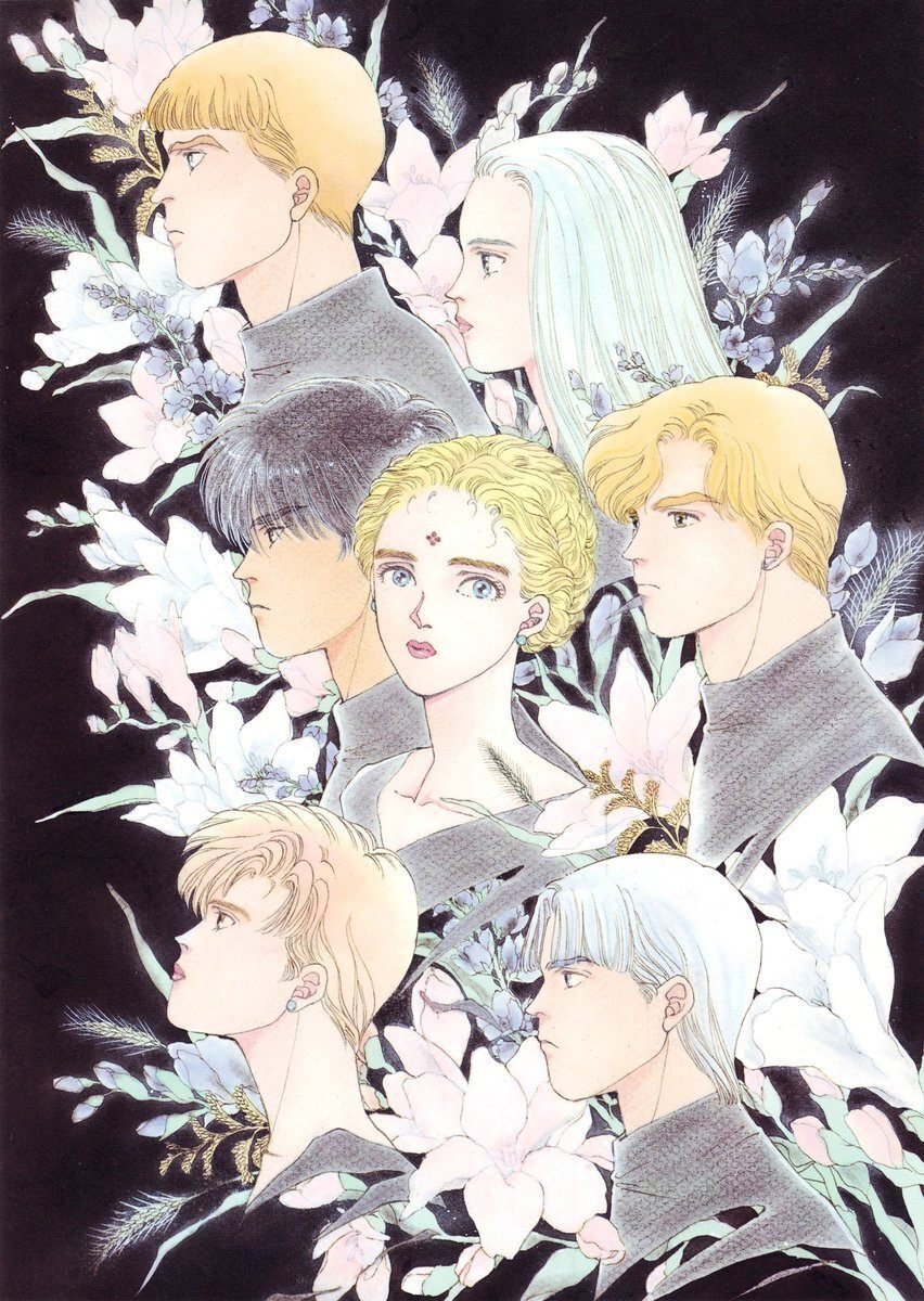 ぼくの地球を守って アニメキャンバスアート 紫苑とキャー ぼくの地球