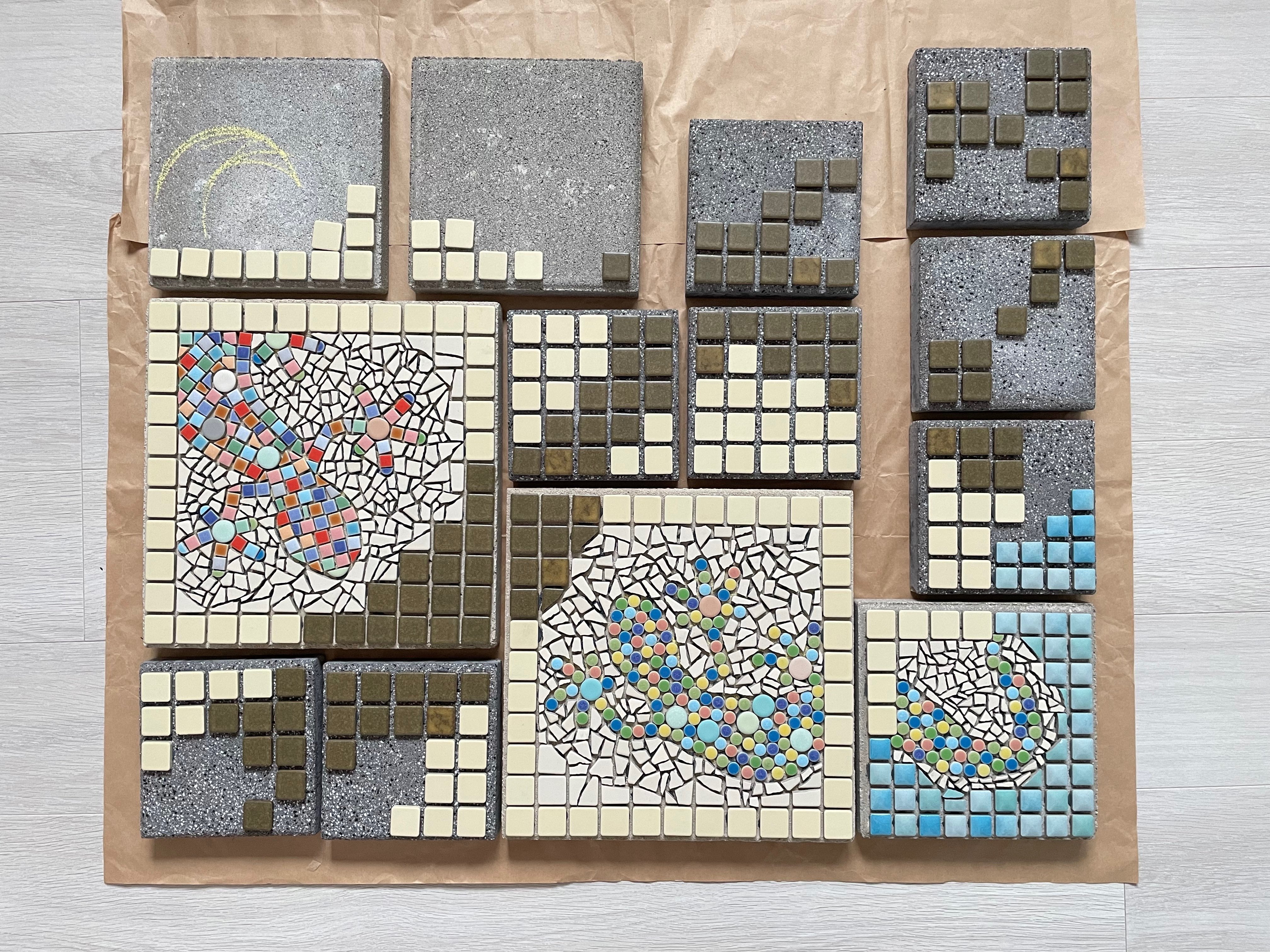 モザイクタイルで遊ぶ（その3）｜アユミ＠絵描き