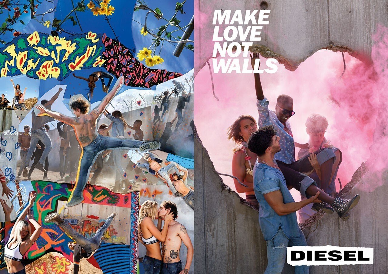 MAKE LOVE NOT WALLS：デビッド・ラシャペルとDiesel-コラボ